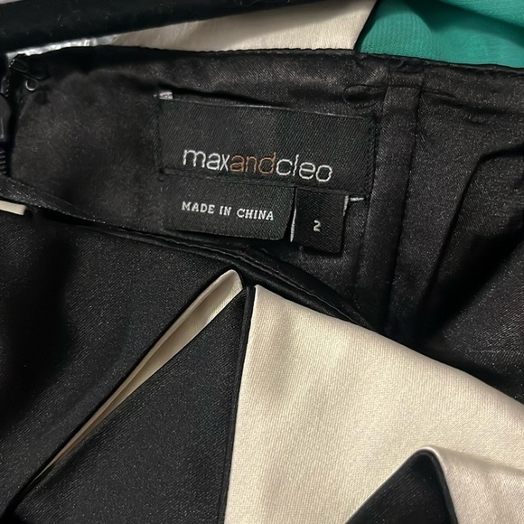 Max & Cleo Black Dress with Geometric Neckline - Picture 9 of 9